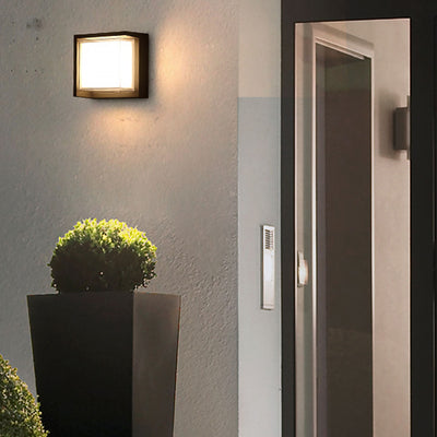 Modern Round and Square LED Wall Light for Villa Garden Balcony