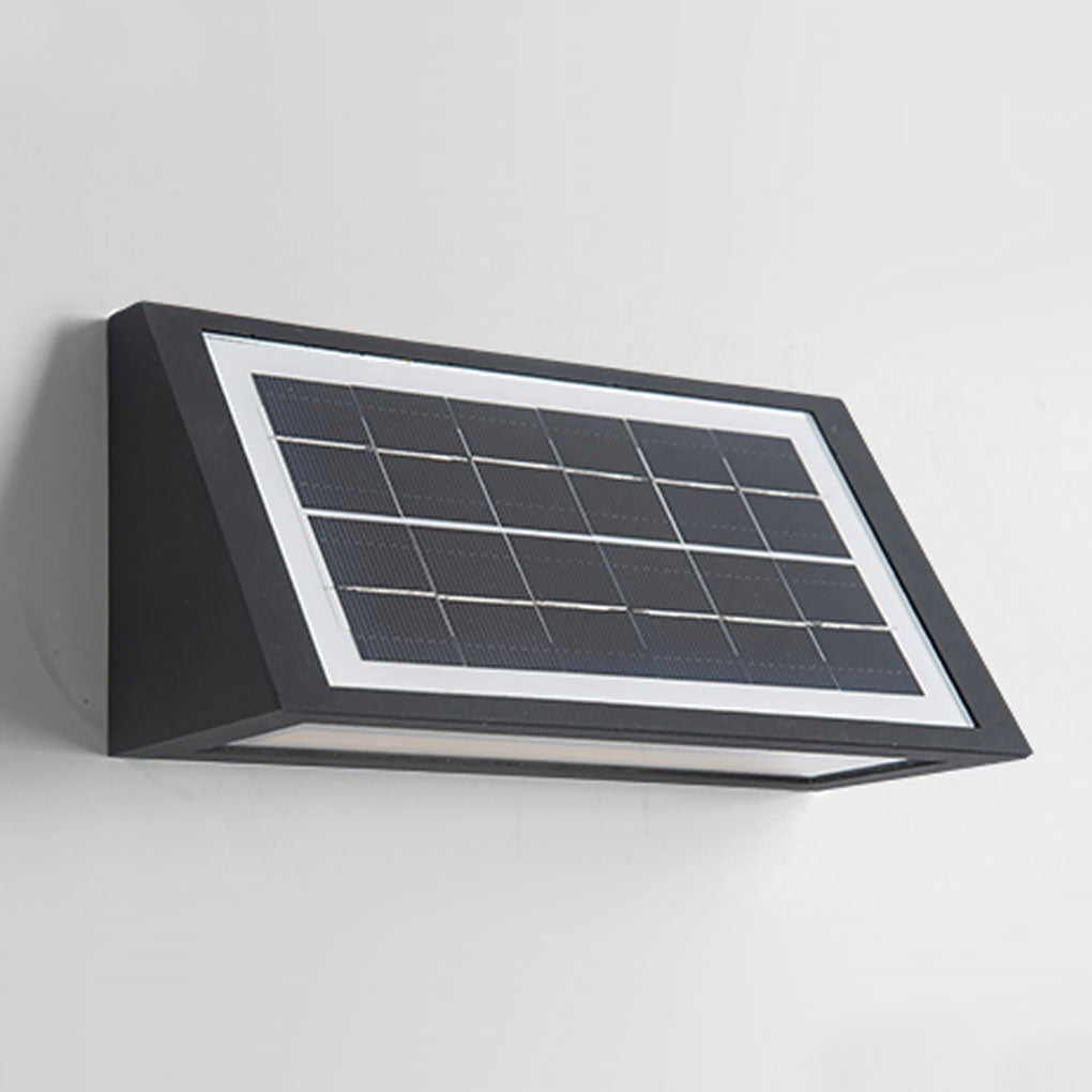 Minimalist LED Up and Down Solar Outdoor Wall Lights