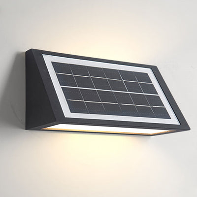 Minimalist LED Up and Down Solar Outdoor Wall Lights