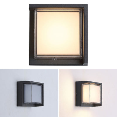 Modern Round and Square LED Wall Light for Villa Garden Balcony