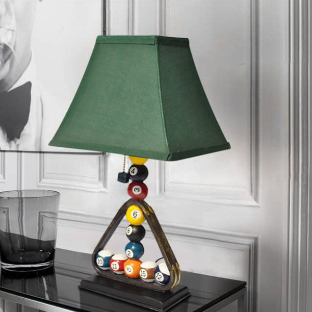 Modern Creative Billiard Stacked Linen Fabric Shade Table Lamp