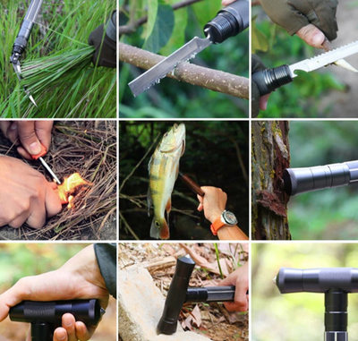 Multifunctional Survival Hiking Pole