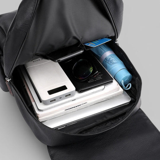 PU Leather Laptop Backpack