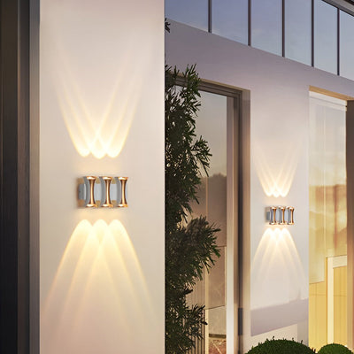 Waterproof Up and Down Lights LED, Modern Outdoor Wall Sconce Lighting