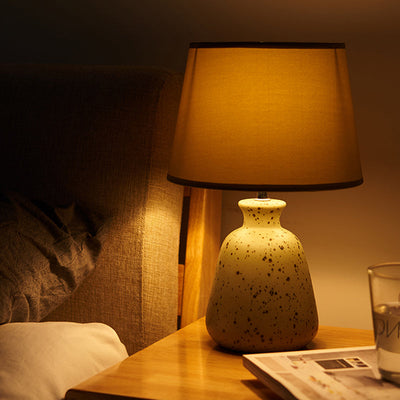 Rustic Ceramic Bedside Table Lamp