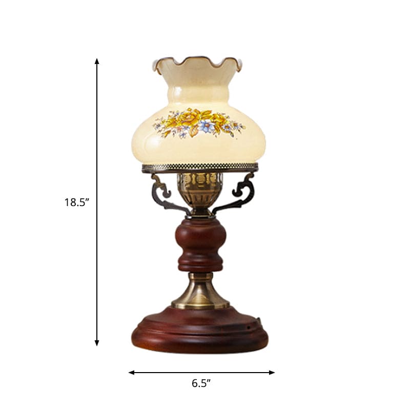 Brown Urn Table Lamp