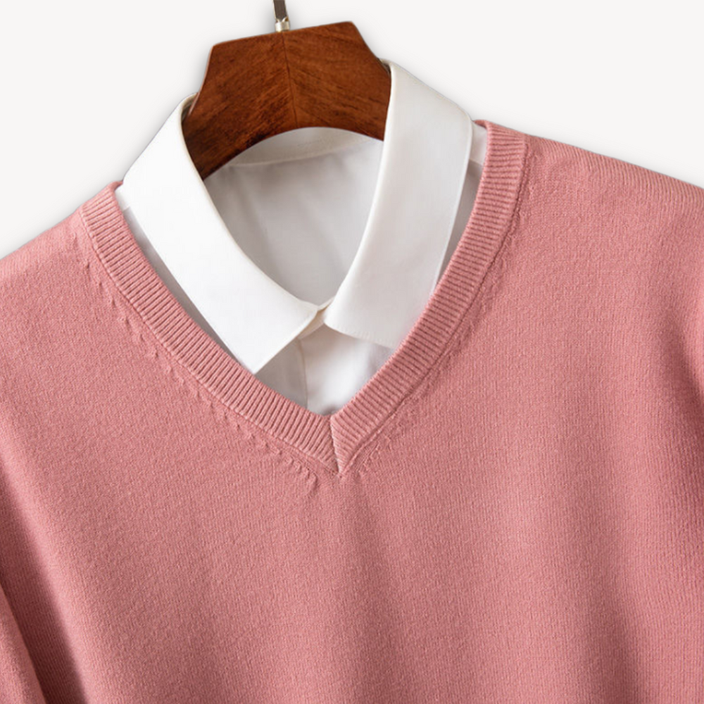 Men's Cashmere V-Neck Sweater