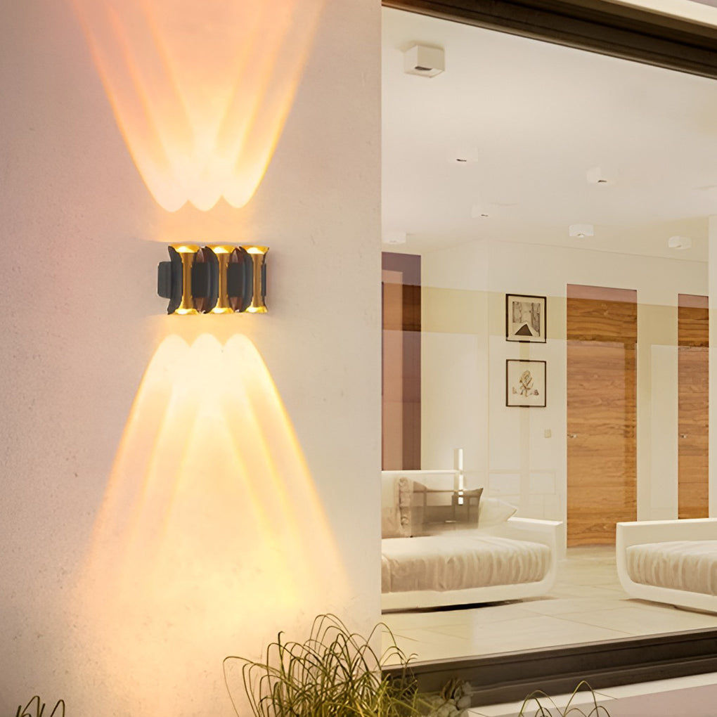 Waterproof Up and Down Lights LED, Modern Outdoor Wall Sconce Lighting