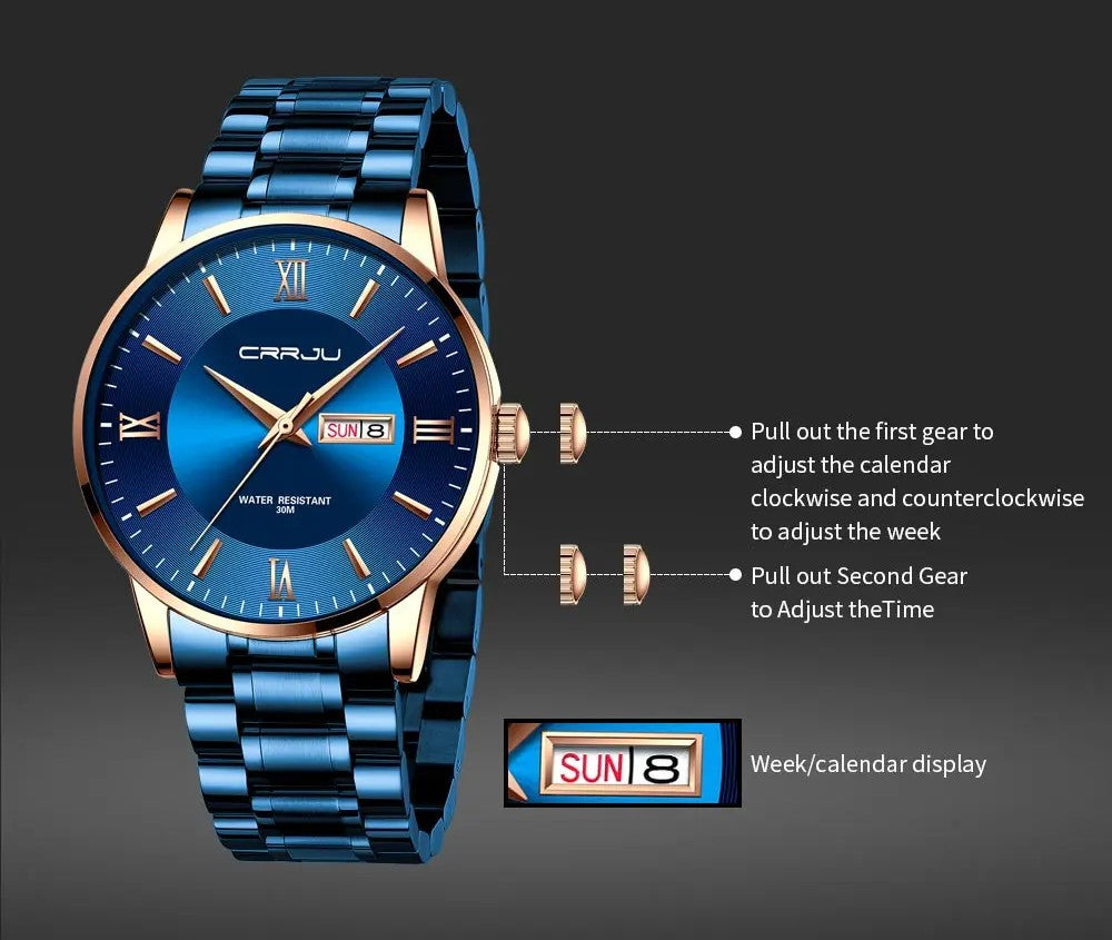 Men's Luxury Waterproof Sports Watch