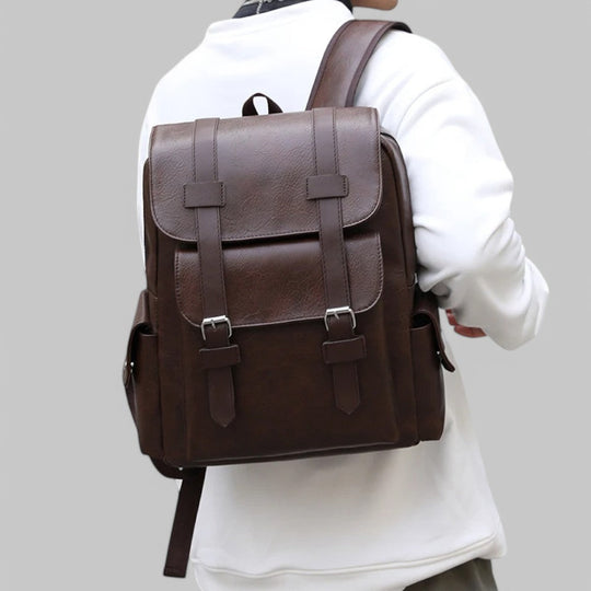PU Leather Laptop Backpack