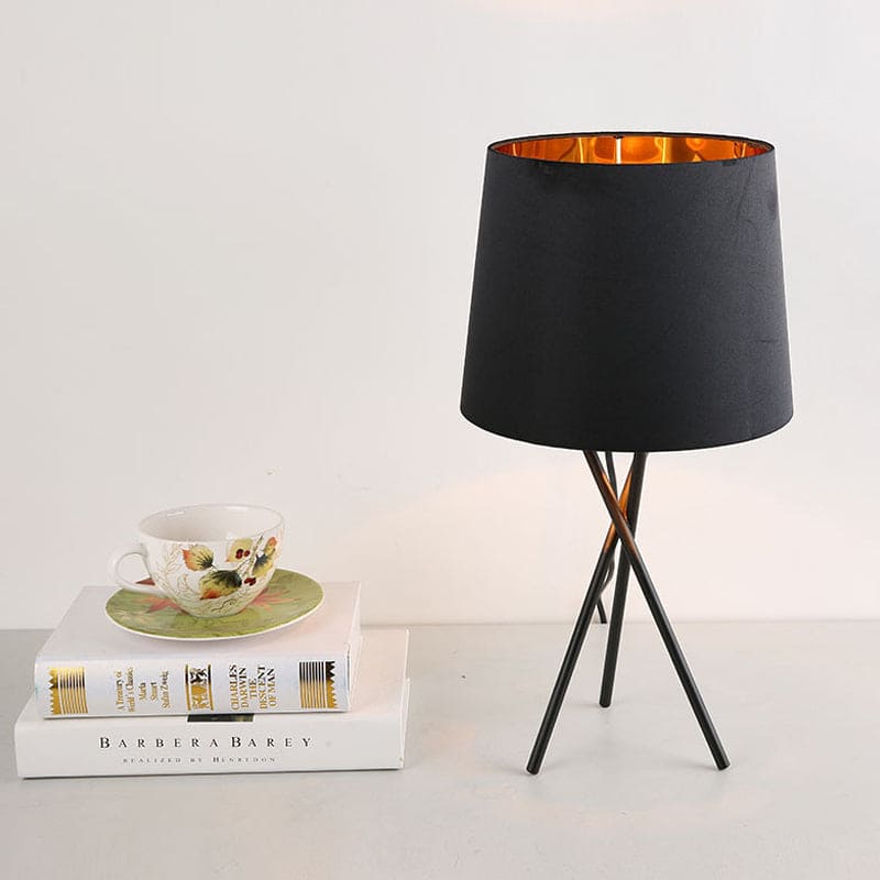 Modern Minimalist Table Lamp with Drum Shade