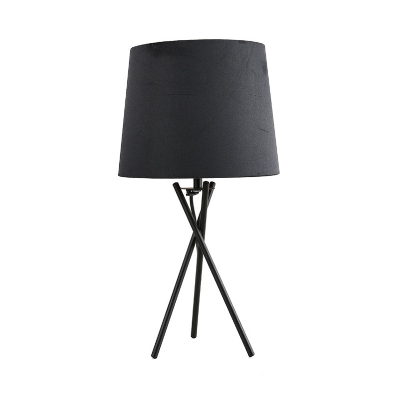 Modern Minimalist Table Lamp with Drum Shade