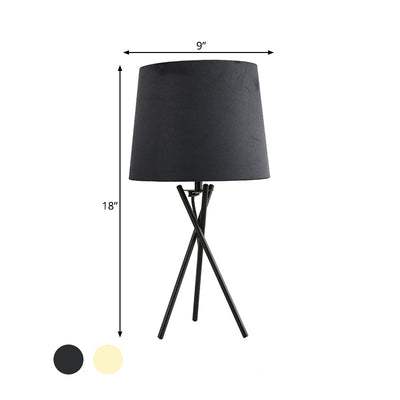 Modern Minimalist Table Lamp with Drum Shade