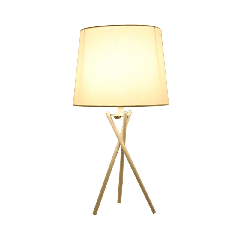 Modern Minimalist Table Lamp with Drum Shade