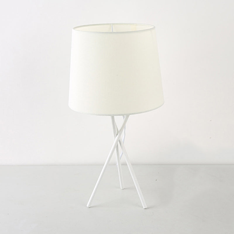 Modern Minimalist Table Lamp with Drum Shade