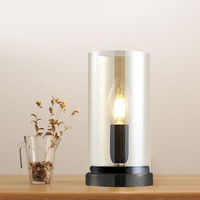 industrial glass table lamp for living room, bedroom and office