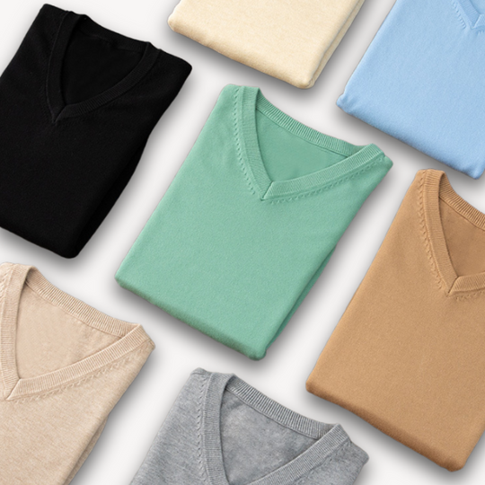 Men's Cashmere V-Neck Sweater