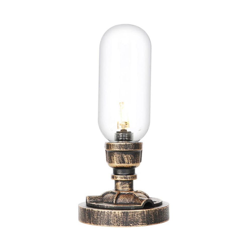 Modern Industrial Table Lamp with Metal Pipe Design