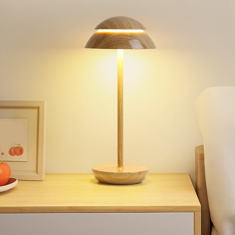 Wireless Rechargeable Table Lamp with Integrated LED Lighting and Built-in Battery