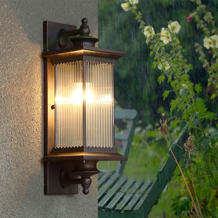 Vintage Black Outdoor Wall Lantern