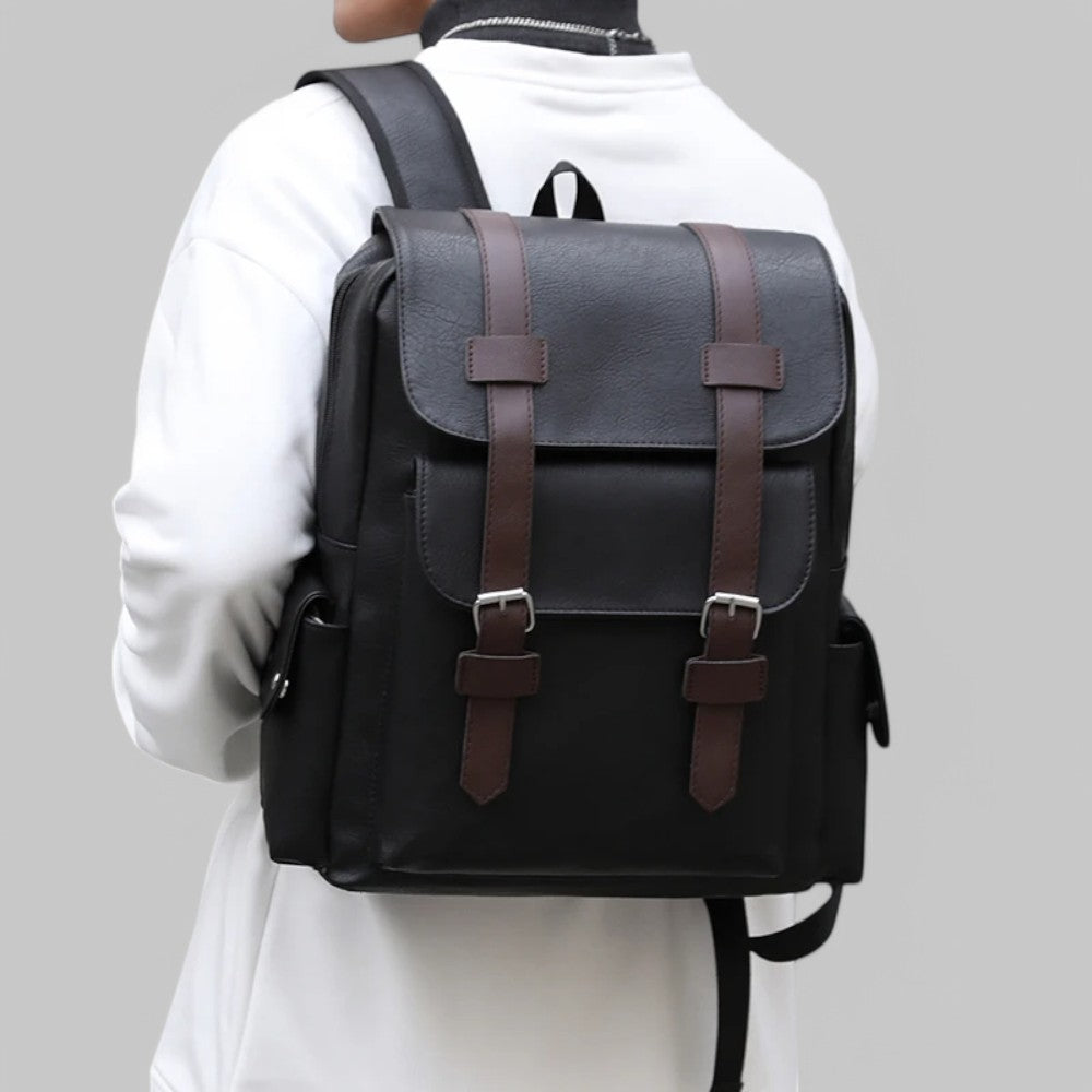 PU Leather Laptop Backpack