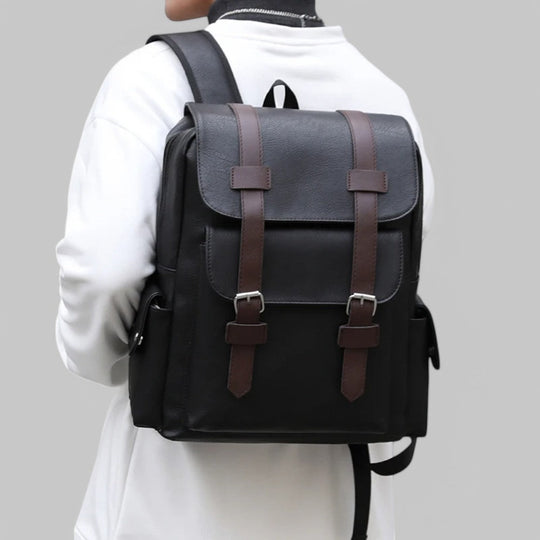 PU Leather Laptop Backpack
