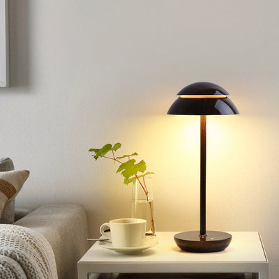 Wireless Rechargeable Table Lamp with Integrated LED Lighting and Built-in Battery