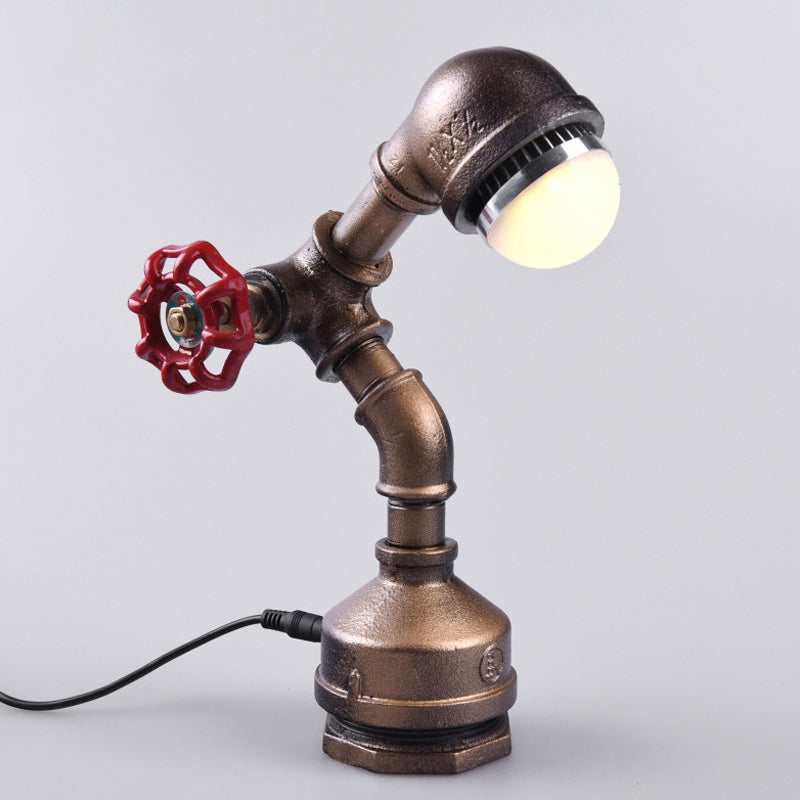 Steampunk Metal Robot Lamp for bedroom, living room and office