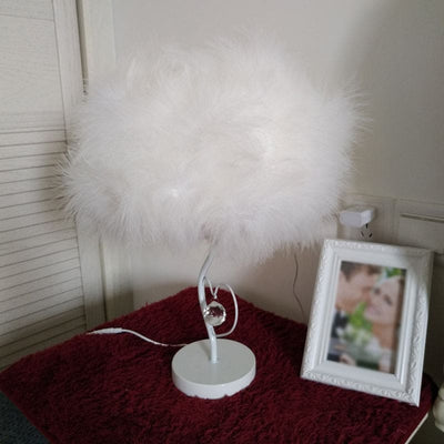 Scandinavian romantic Feather table lamp