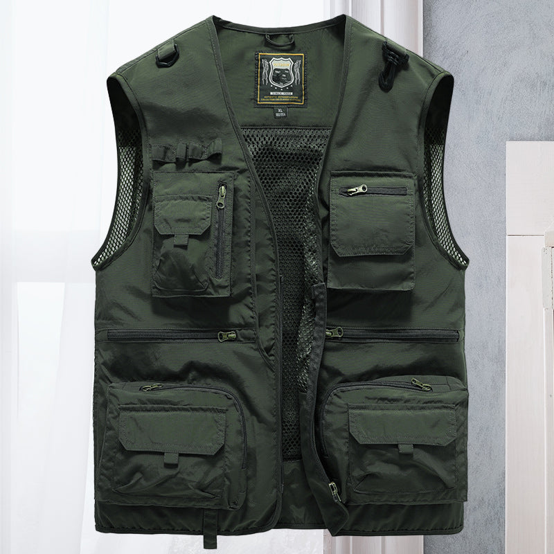 Men’s Utility Vest with Multiple Pockets