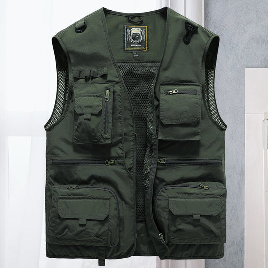 Men’s Utility Vest with Multiple Pockets