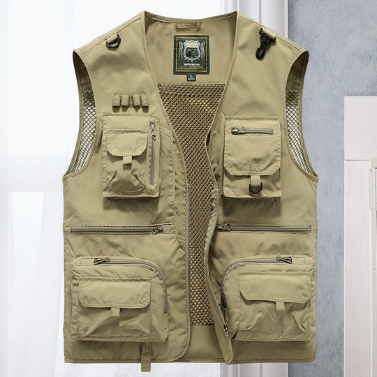 Men’s Utility Vest with Multiple Pockets