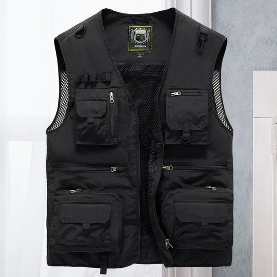 Men’s Utility Vest with Multiple Pockets