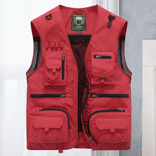 Men’s Utility Vest with Multiple Pockets