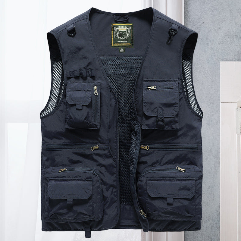 Men’s Utility Vest with Multiple Pockets
