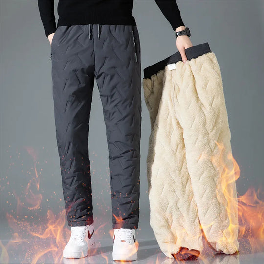 Men’s Warm Fleece-Lined Trousers