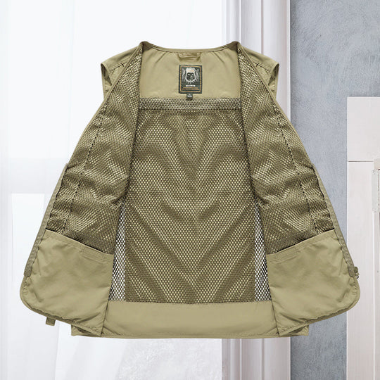 Men’s Utility Vest with Multiple Pockets