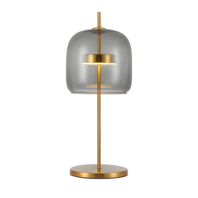 Smoky Glass Table Lamp for an Atmospheric Bedroom