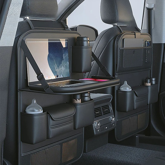 Car Back Seat Organizer With Tablet Holder Tray