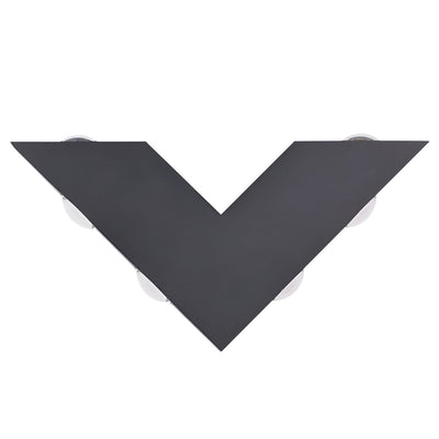 V-shaped LED Black Modern Outdoor Wall Lamp