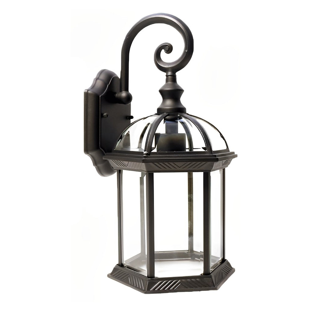 Vintage Outdoor Wall Sconce with Double-Layer Waterproof Glass