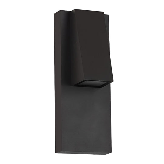 Rectangle Waterproof LED Outdoor Wall Lamp Black Modern Fixture