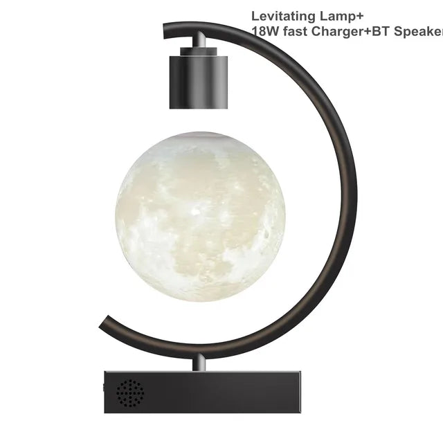 Levitating Moon Lamp - Floating Moon Light with Dimmable LED for Home Decor