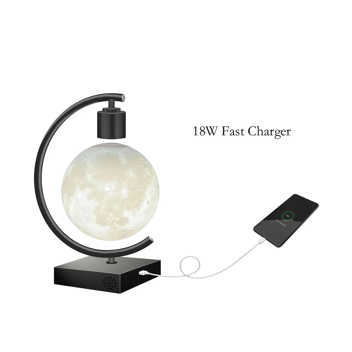 Levitating Moon Lamp - Floating Moon Light with Dimmable LED for Home Decor