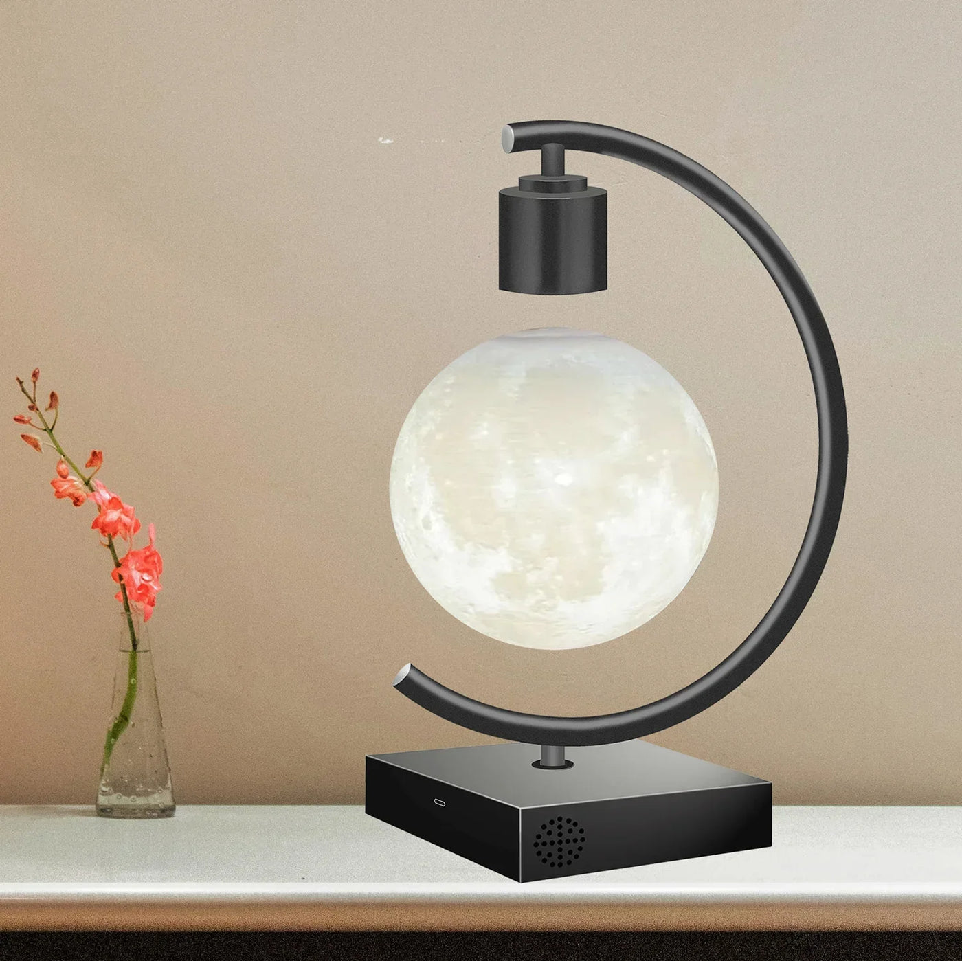 Levitating Moon Lamp - Floating Moon Light with Dimmable LED for Home Decor