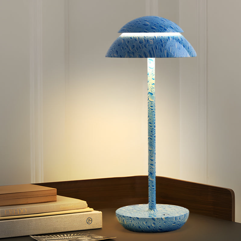 Wireless Rechargeable Table Lamp with Integrated LED Lighting and Built-in Battery