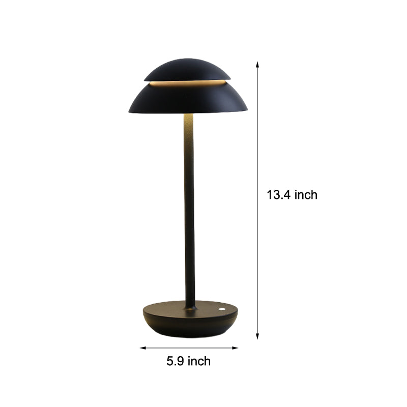 Wireless Rechargeable Table Lamp with Integrated LED Lighting and Built-in Battery