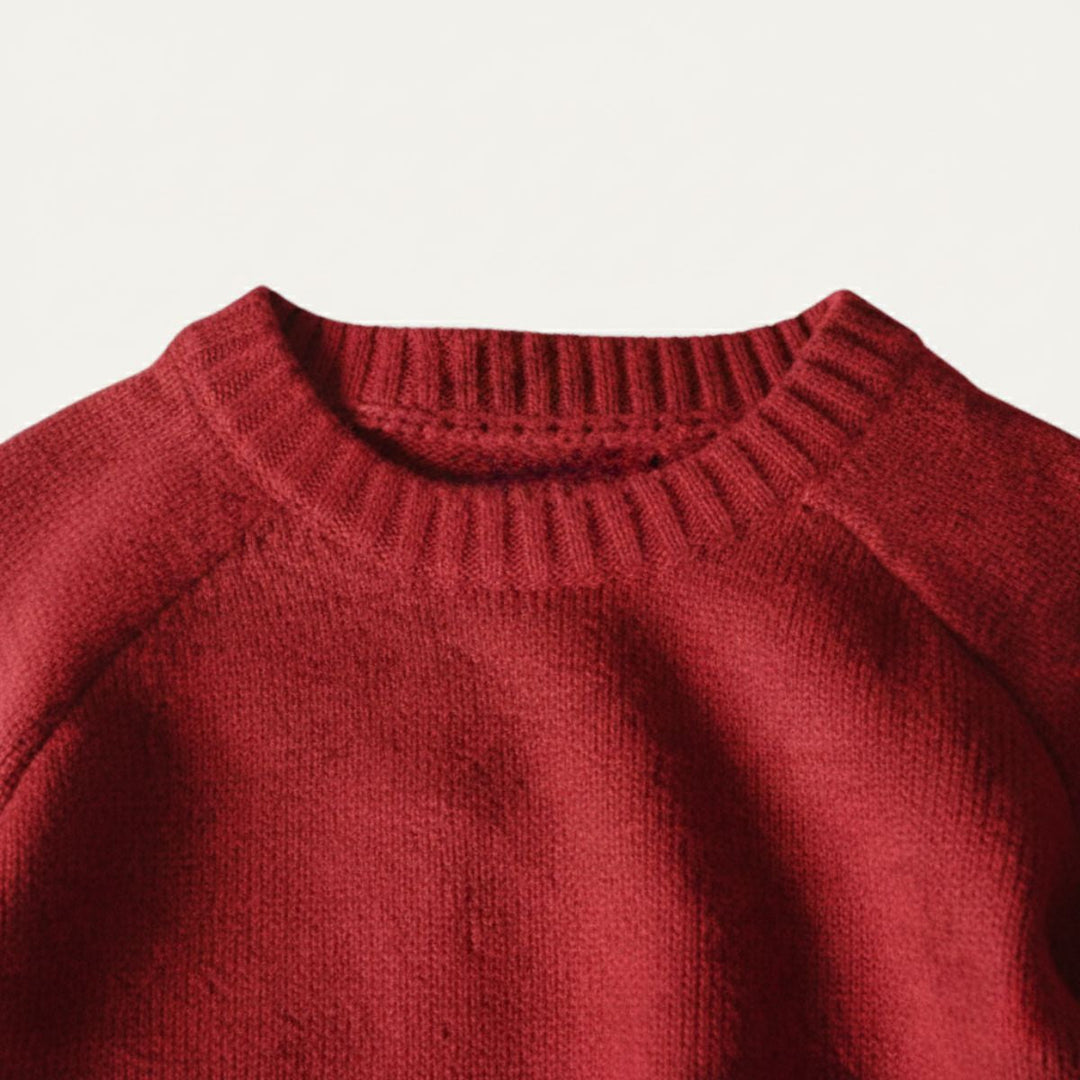 Oversized Knit Jumper with Elbow Patches