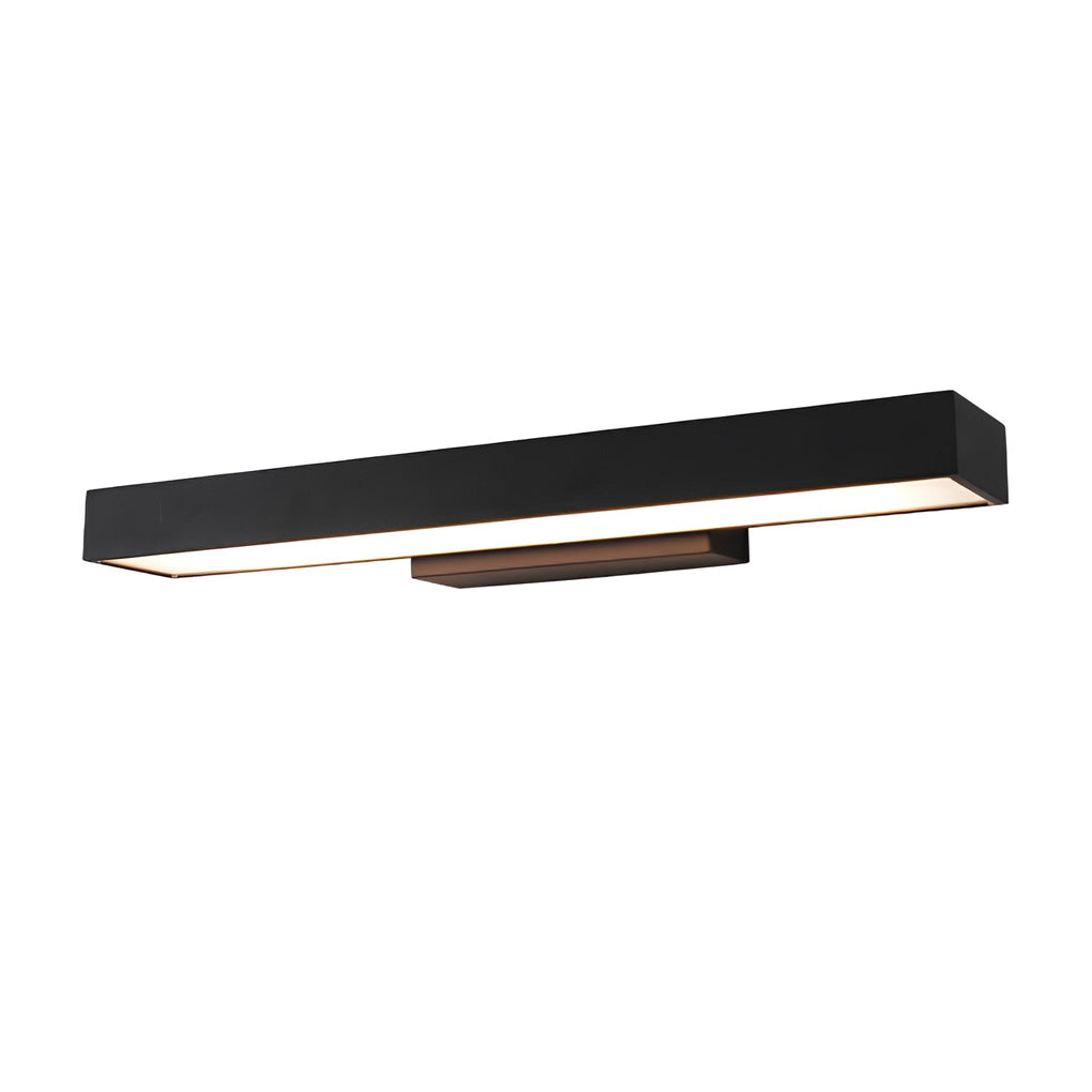 Rectangular Motion Sensor Black Modern Wall Lamp