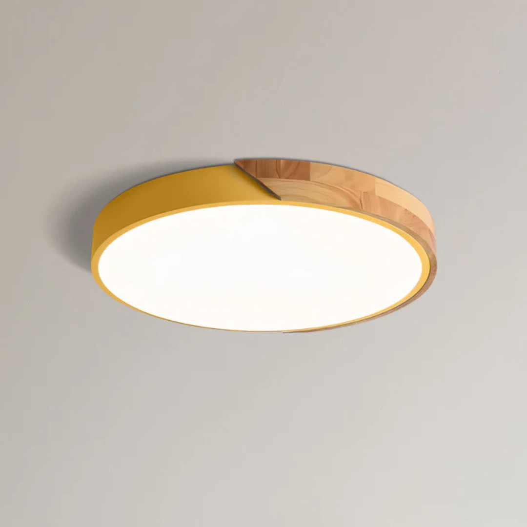 Scandinavian Wooden LED Ceiling Lamp